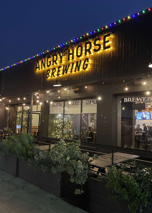 Angry Horse Brewing exterior sign
